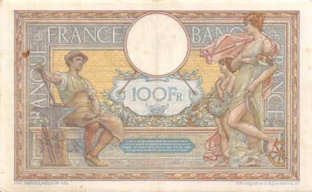 France 100 Francs Luc Olivier Merson - sans LOM - 10-11-1910 Série Q.1266 - TTB