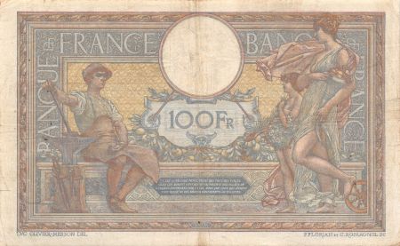 France 100 Francs Luc Olivier Merson - sans LOM - 12-01-1920 Série N.6689 - TB