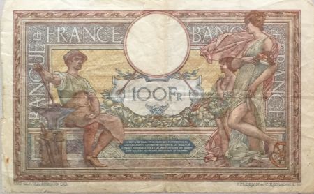 France 100 Francs Luc Olivier Merson - sans LOM - 14-02-1920 Série V.6808 - TB+
