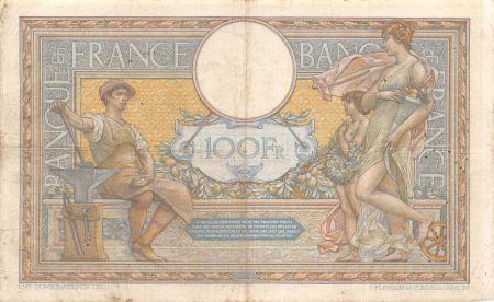 France 100 Francs Luc Olivier Merson - sans LOM - 15-09-1909 Série R.1035 - TB+