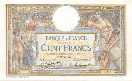 France 100 Francs Luc Olivier Merson - sans LOM - 16-02-1923 Série W.9004 - TTB