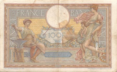 France 100 Francs Luc Olivier Merson - sans LOM - 20-12-1910 Série A.1318 - TB