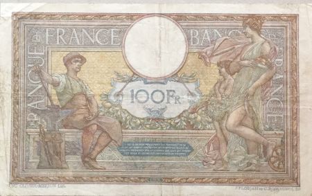 France 100 Francs Luc Olivier Merson - sans LOM - 20-12-1919 Série V.6624 - TTB