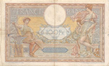 France 100 Francs Luc Olivier Merson - sans LOM - 21-05-1913 Série A.1863 - TB