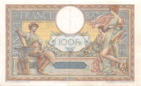 France 100 Francs Luc Olivier Merson - sans LOM - 22-09-1922 Série V.8313 - TTB