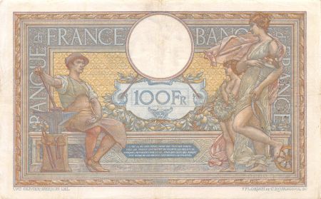 France 100 Francs Luc Olivier Merson - sans LOM - 24-07-1915 Série C.2939 - TTB