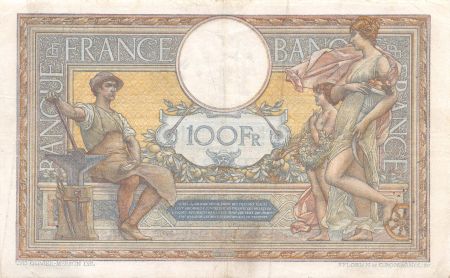 France 100 Francs Luc Olivier Merson - sans LOM - 28-06-1922 Série Q.8234 - TTB