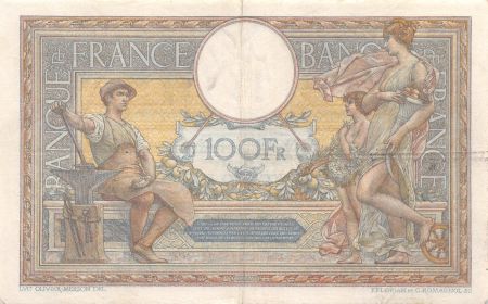 France 100 Francs Luc Olivier Merson - sans LOM - 29-07-1922 Série B.8335 - TTB