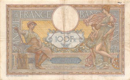 France 100 Francs Luc Olivier Merson - sans LOM - 29-12-1916 Série M.3803 - TB