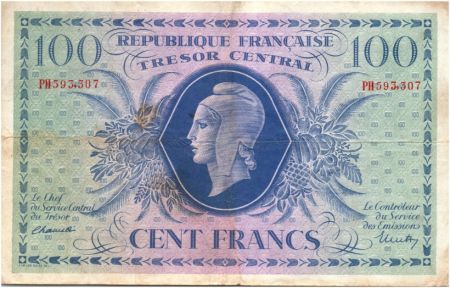France 100 Francs Marianne - 02-10-1943 Série PH 593307