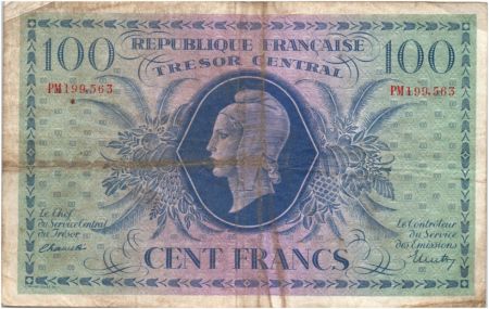 France 100 Francs Marianne - 02-10-1943 Série PM 199563