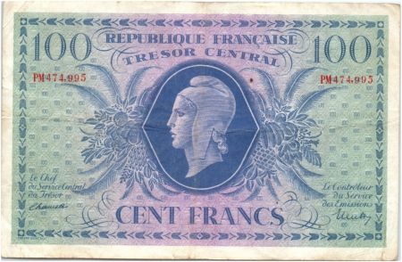 France 100 Francs Marianne - 02-10-1943 Série PM 474995
