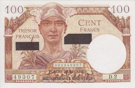 France 100 Francs Mercure - Suez - 1956 Série D.2