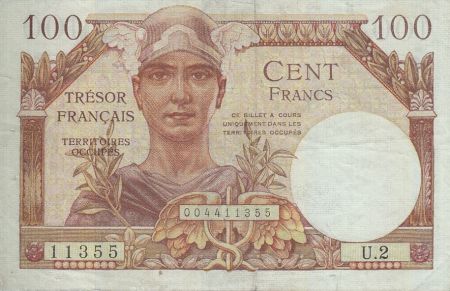France 100 Francs Mercure, Trésor Français - 1947 - Série U.2 11355
