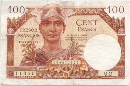 France 100 Francs Mercure, Trésor Français - 1947 - Série U.2