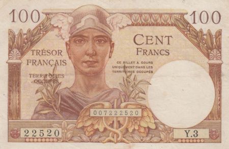 France 100 Francs Mercure, Trésor Français - 1947 - Série Y.3