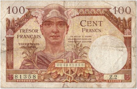 France 100 Francs Mercure, Trésor Français - 1947 - Série Z.2
