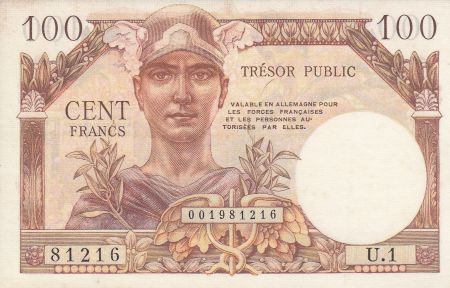France 100 Francs Mercure, Trésor Français - 1955 - Série U.1 81216