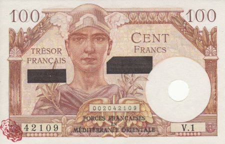 France 100 Francs Mercure, Trésor Français -Suez- 1956 - Série V.1 42109 - PMG64 - TOP-POP
