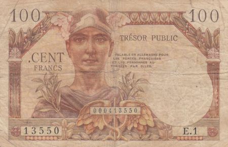 France 100 Francs ND 1947 - Mercure Trésor public - Série E.1