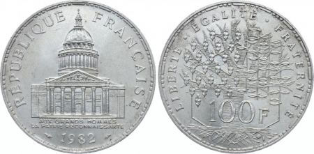 France 100 Francs Panthéon - 1982 Argent