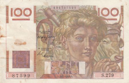 France 100 Francs Paysan - 02-12-1948 - Série S.279