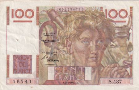 France 100 Francs Paysan - 03-04-1952 - Série S.437