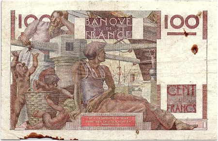 France 100 Francs Paysan - 03-10-1946 - Série G.100 - TB