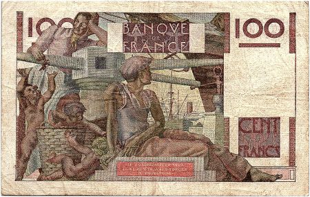 France 100 Francs Paysan - 07-11-1945 - Série F.1 - TB - 1er alphabet