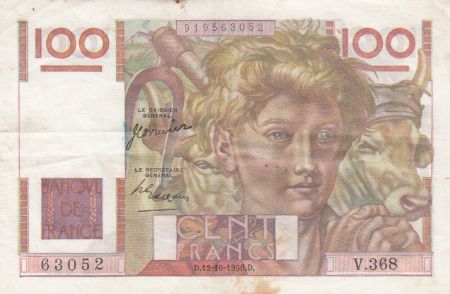 France 100 Francs Paysan - 12-10-1950 - Série V.368