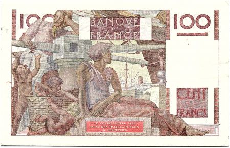 France 100 Francs Paysan - 18-07-1946 - Série U.89 - TTB +