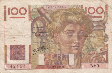 France 100 Francs Paysan - 31-05-1946 - Série B.60
