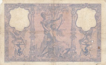 France 100 Francs Rose et Bleu - 02-03-1905 Série K.4296 - TB