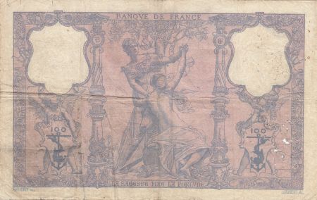 France 100 Francs Rose et Bleu - 18-10-1904 Série V.4181