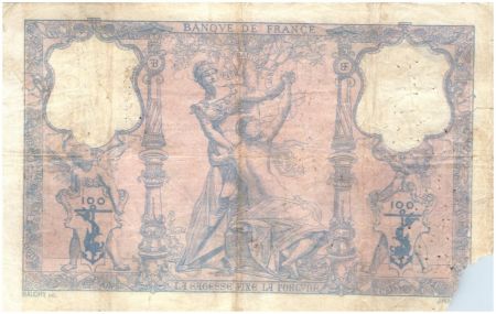 France 100 Francs Rose et Bleu - 1893