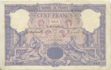 France 100 Francs Rose et Bleu - 1906