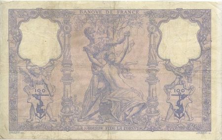 France 100 Francs Rose et Bleu - 1906