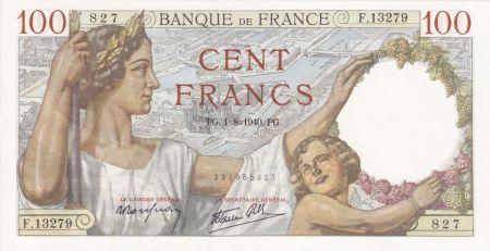 France 100 Francs Sully - 01-08-1940 Série F.13279
