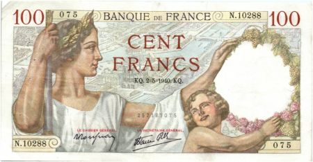 France 100 Francs Sully - 02-05-1940 Série N.10288