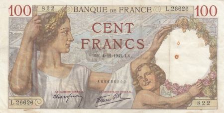 France 100 Francs Sully - 04-12-1941 - Série L.26626