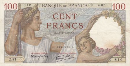 France 100 Francs Sully - 08-06-1939 Série Z.97