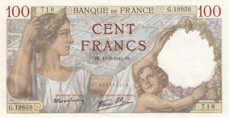 France 100 Francs Sully - 13-03-1941 - Neuf
