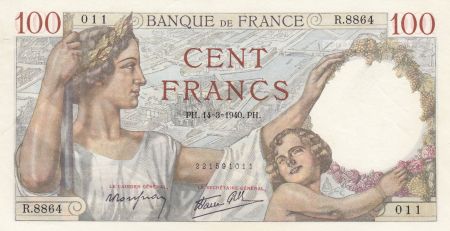 France 100 Francs Sully - 14-03-1940 Série R.8864