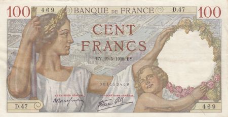 France 100 Francs Sully - 19-05-1939 - Série D.47