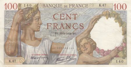 France 100 Francs Sully - 19-05-1939 - Série K.47