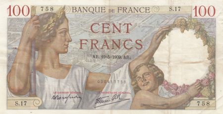France 100 Francs Sully - 19-05-1939 - Série S.17