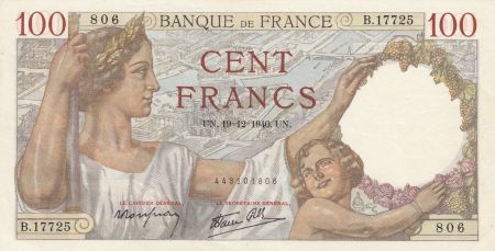 France 100 Francs Sully - 19-12-1940 Série B.11725