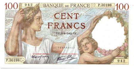 France 100 Francs Sully - 1942