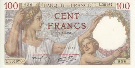 France 100 Francs Sully - 2/04/1942 - Série L. 30197