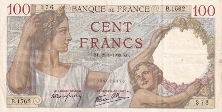 France 100 Francs Sully - 21-09-1939 - Série B.1562